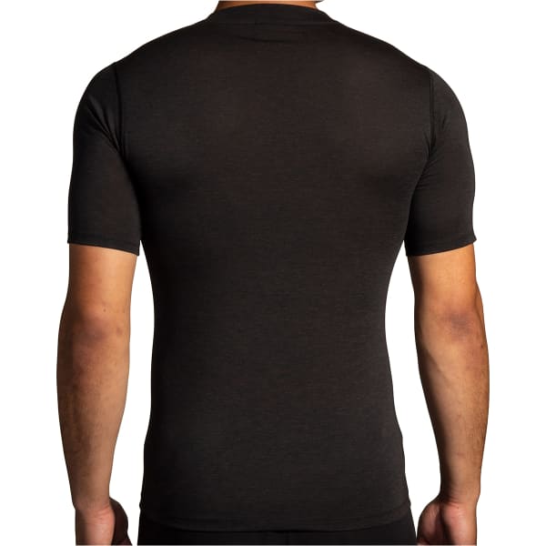 T-shirt running BROOKS BROOKS HIGH POINT SHORT SLEEVE BLACK