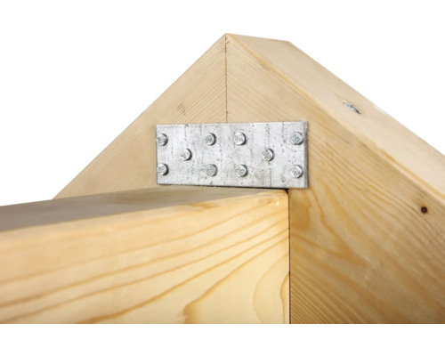 Geperforeerde plaat 200 x 60 mm, sendzimir verzinkt, 1 stuk