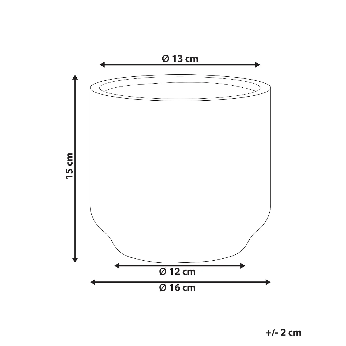 Beliani Vase Cyme - Céramique Vert Menthe 15 cm