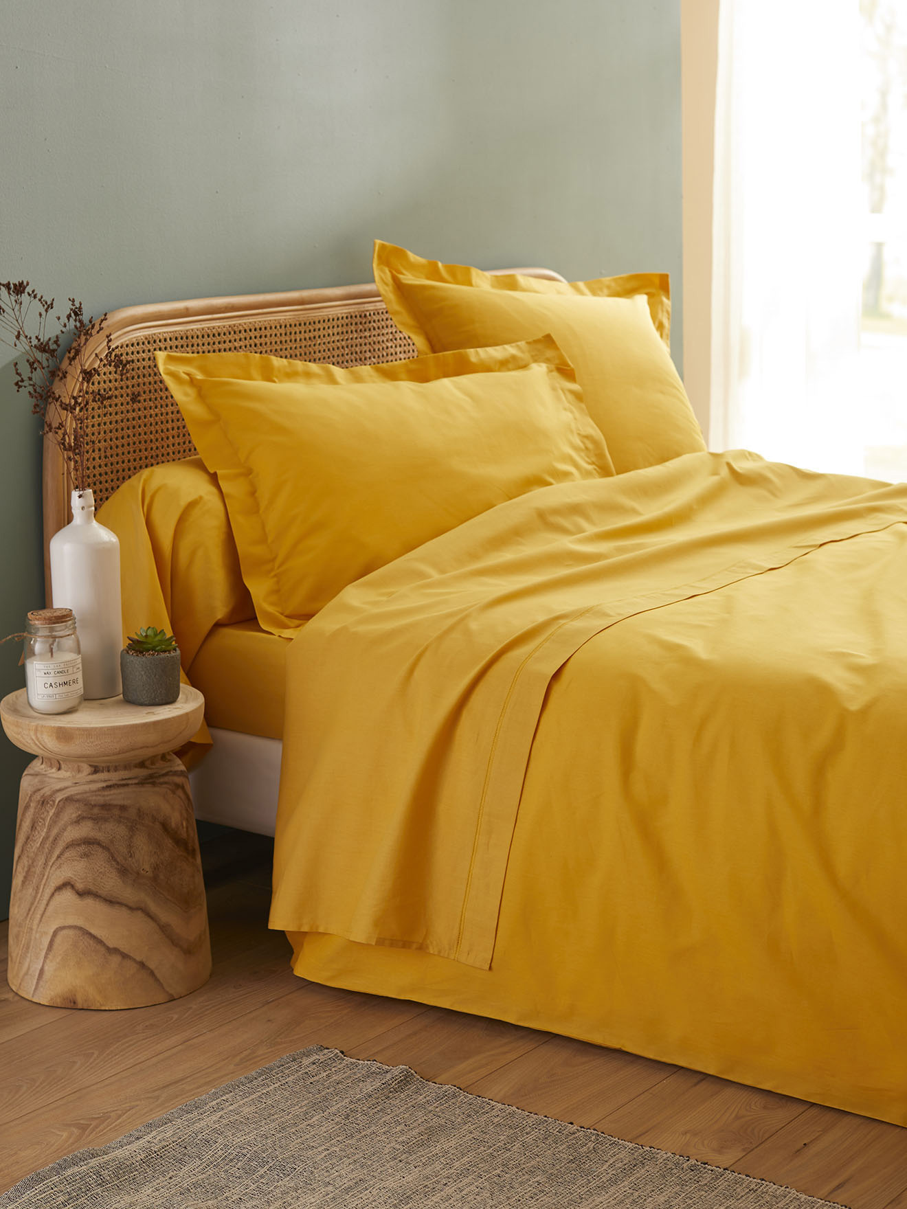 Drap en tissu pur coton