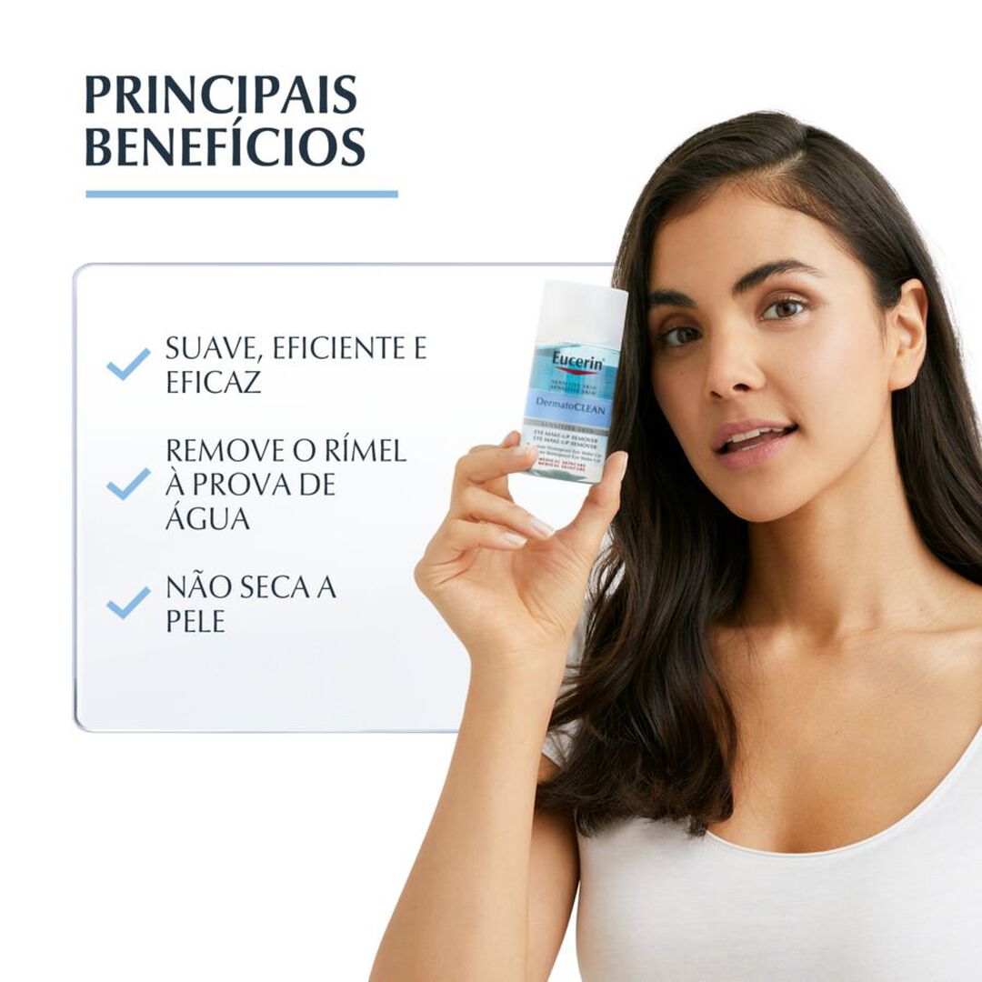 EUCERIN  DermatoCLEAN [Hyaluron] Desmaquilhante de Olhos - 125ml