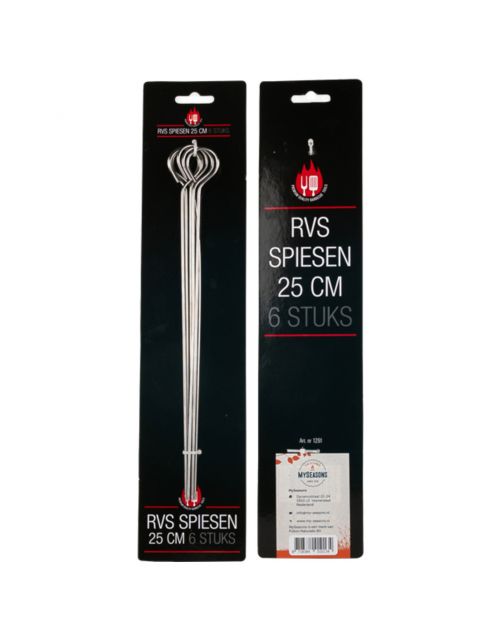 Myseasons Metalen Spiesen 25 Cm - Barbecue -
