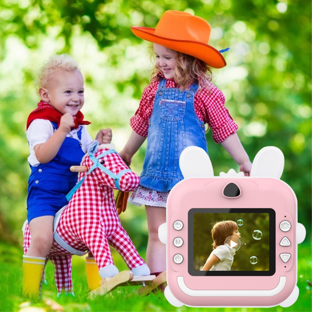 (24MP) Dual Kinder Sofortbild Kamera Fotoapparat in Cartoon Optik mit 2.4