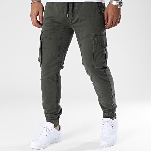 Pantalon Cargo Twill Jogger 116202 Gris Anthracite