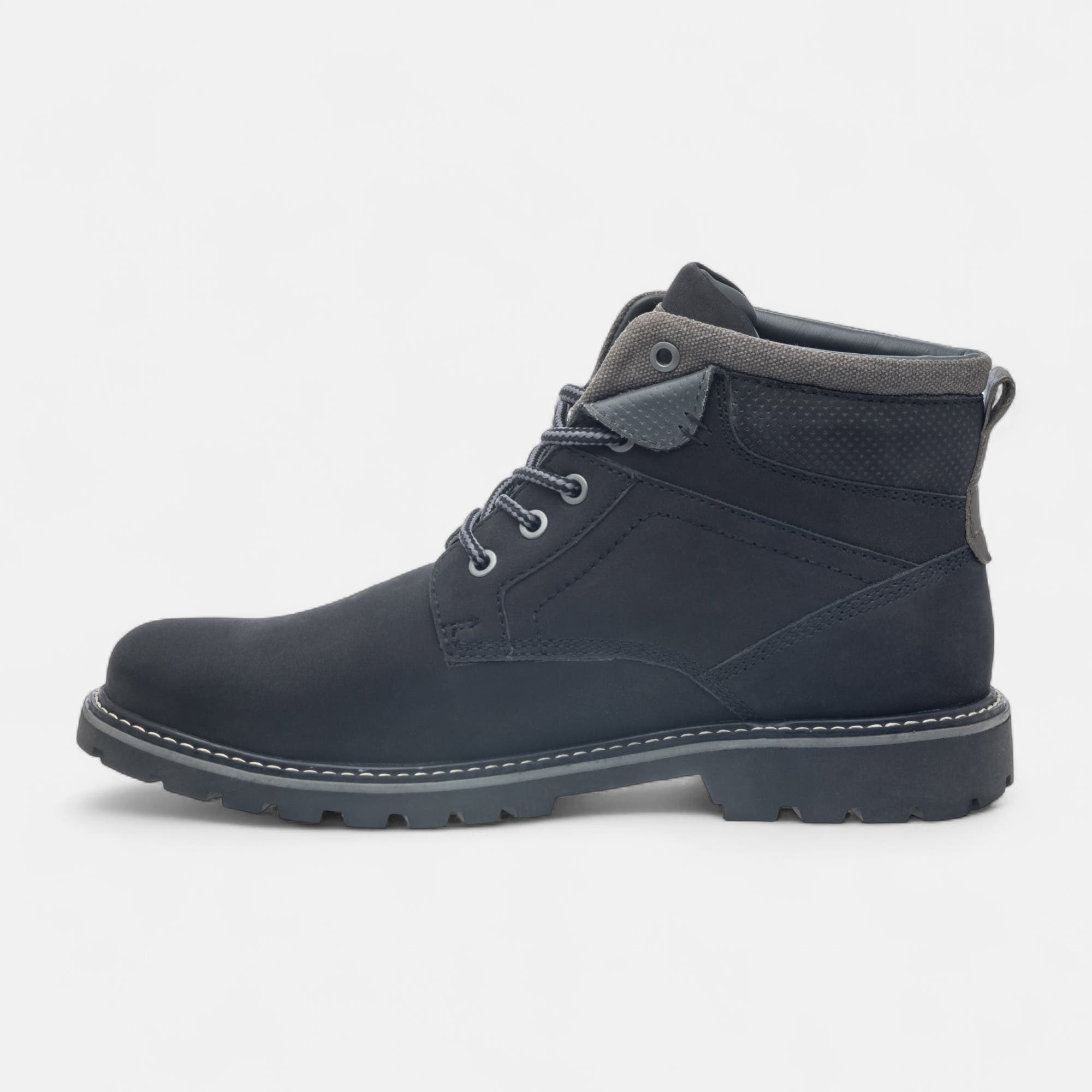 Boots Homme en cuir noir