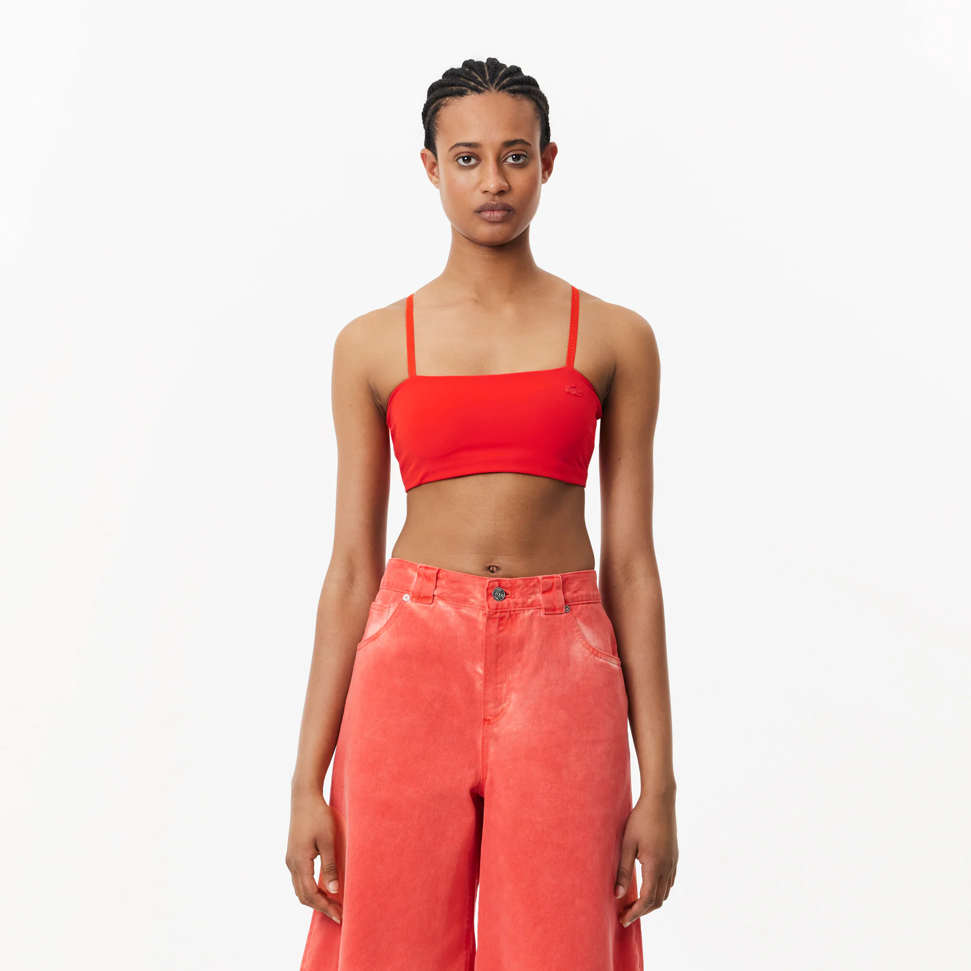 Funktioneller Bralette mit Aufdruck Sport-BHs & Leggings - Rot - Lacoste - Damen