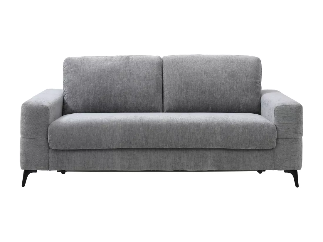 Canapé 3 places convertible express en tissu gris DUJARDA