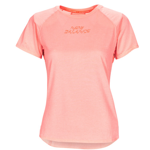 New Balance - PRINTED IMPACT RUN SHORT SLEEVE - Rose