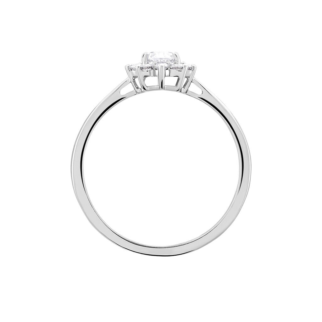 Bague Or Blanc Mysie Diamants Synthétiques