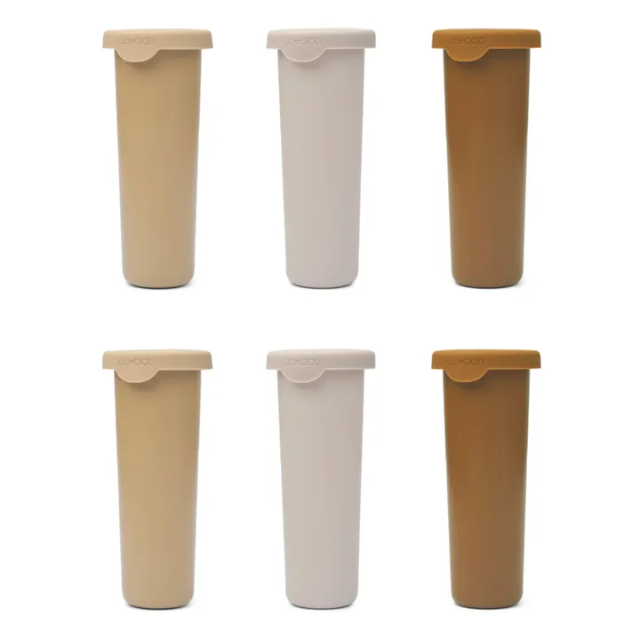 Liewood Moules à glace Gianni en silicone-set de 6 | Jaune