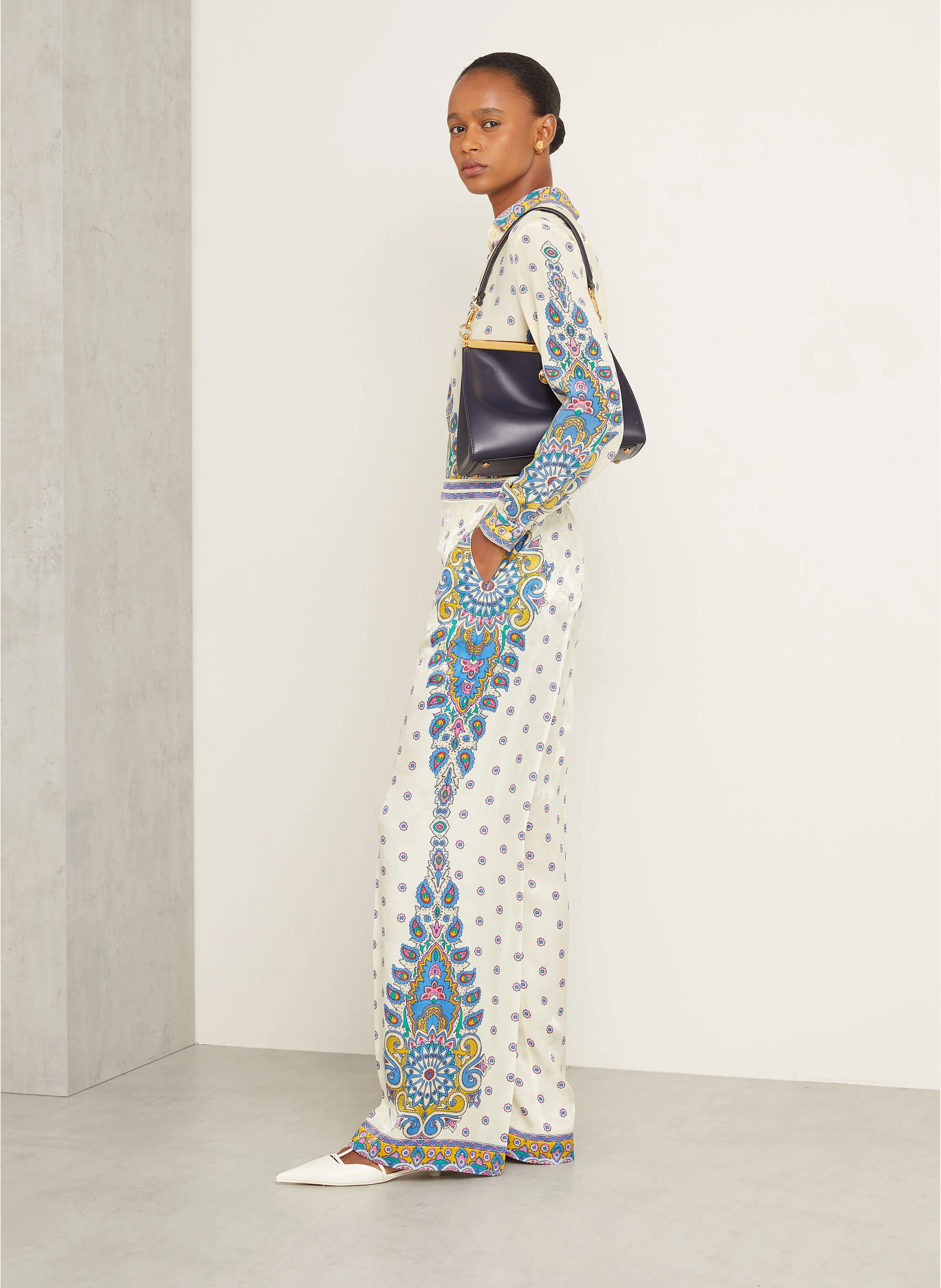 ETRO Marlenehose mit Seide