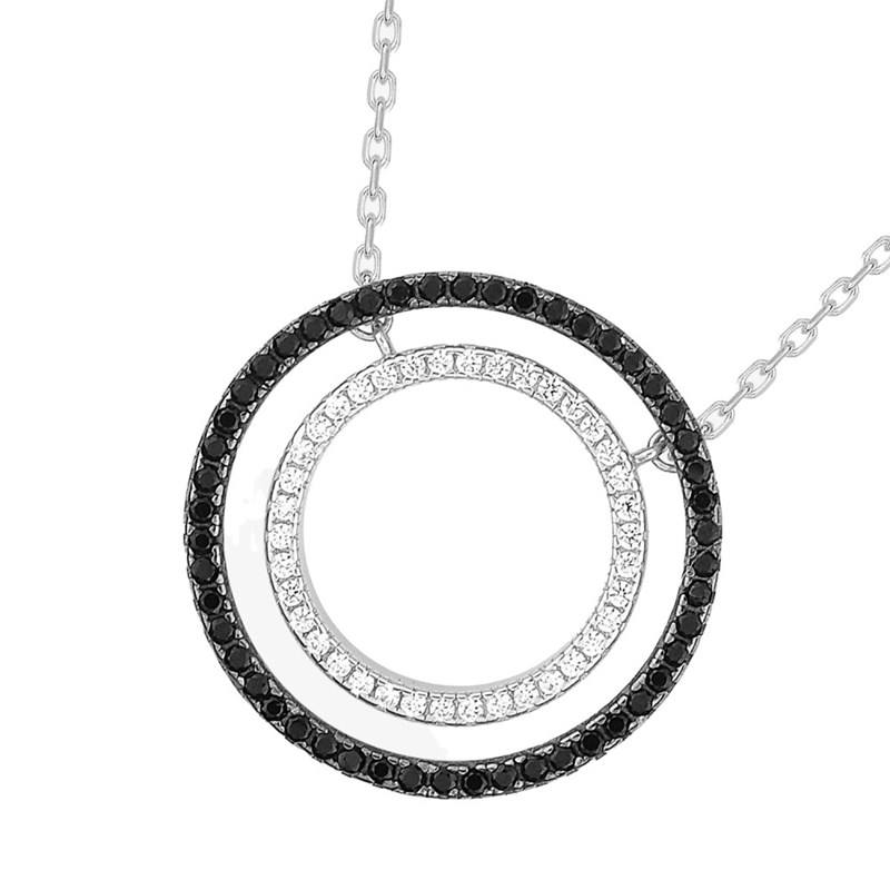 Collier Femme - Oxyde de zirconium - Argent 925 - Longueur : 42 cm
