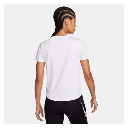 Maillot manches courtes Femme Nike One Swoosh Blanc