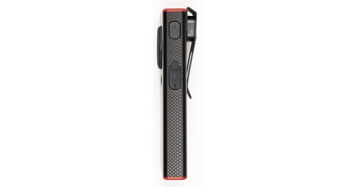 WihaHandlamp 1.200 lm zaklamp  (Zwart/rood, 80-1200lm)