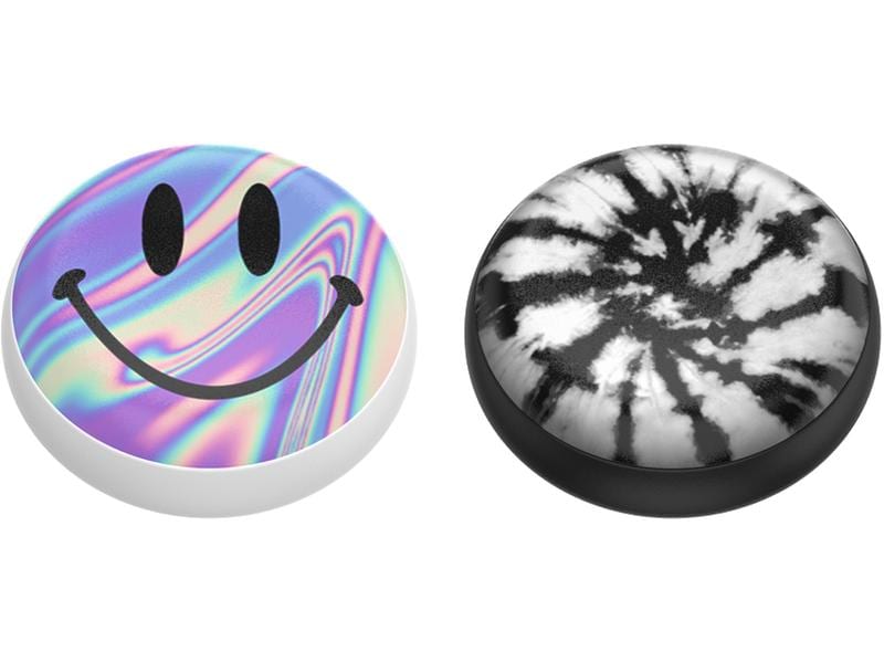 PopSockets Schlüsselanhänger PopPucks Starter Pack Dye Daze Schlüsselring mit Trickmagnet
