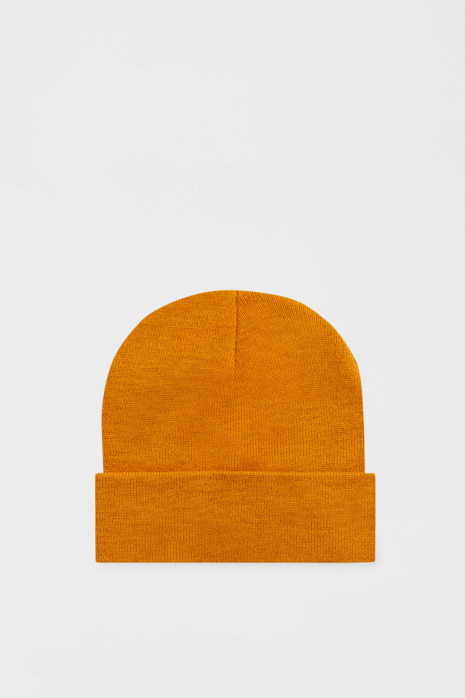Gorro de malha básico - mostarda