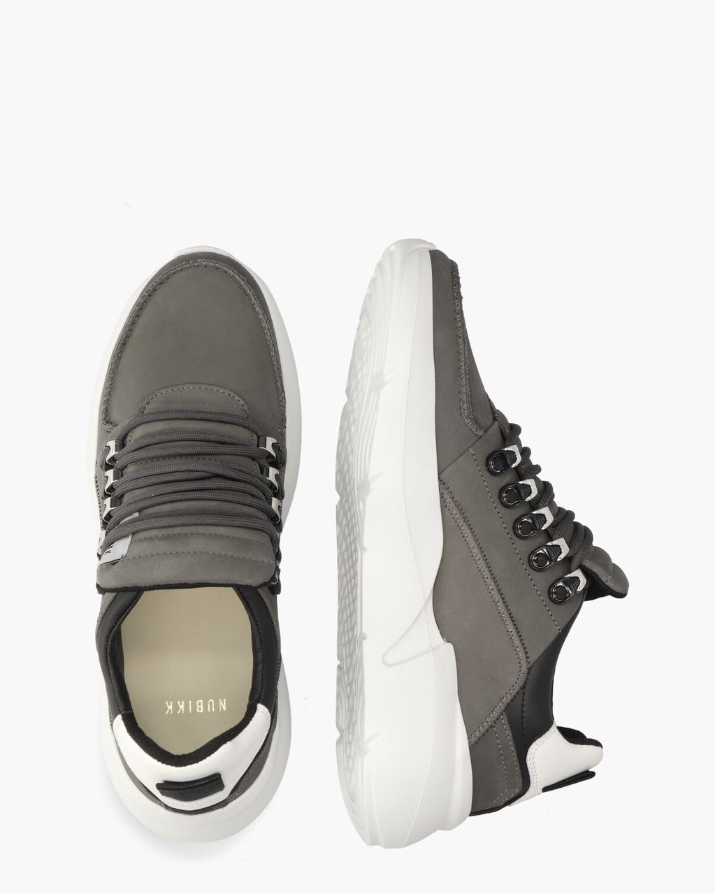 Nubikk Roque Roman Donkergrijs Herensneakers