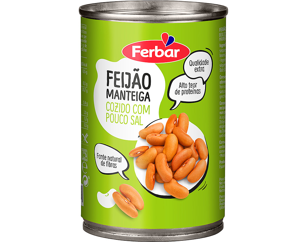 FEIJÃO MANTEIGA FERBAR 410(260)G
