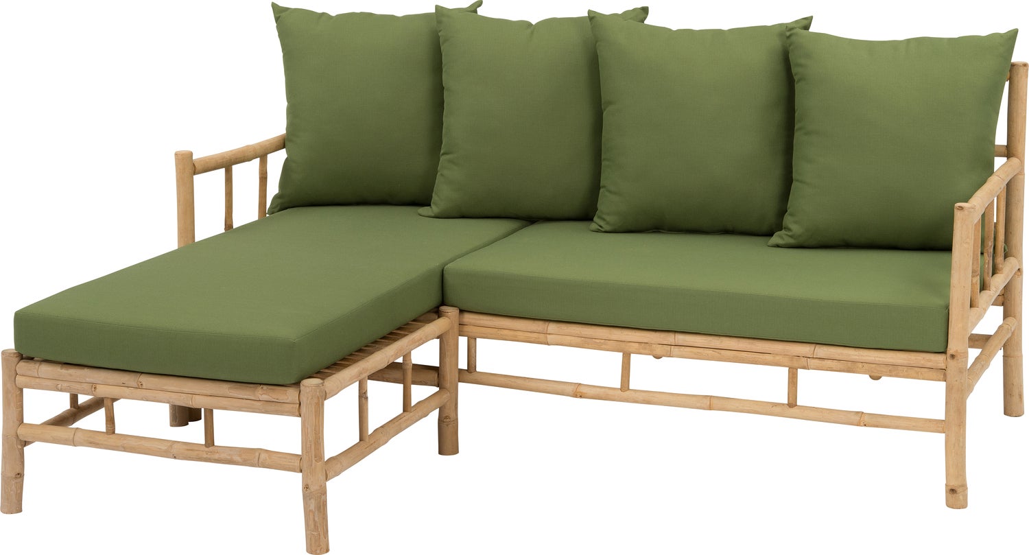 Intratuin 3-zits loungebank chaise longue Fleur naturel
