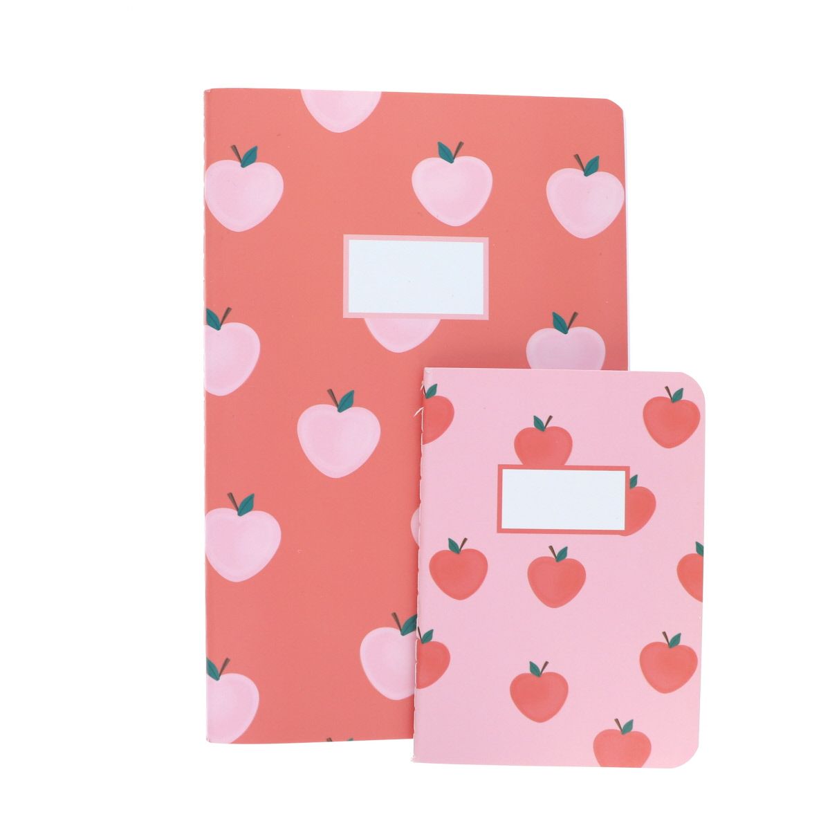 Cahier motifs pommes - Dans mon jardin Mercredi et Patati