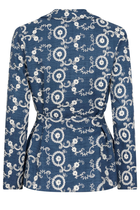 Ydence blauwe dames blazer