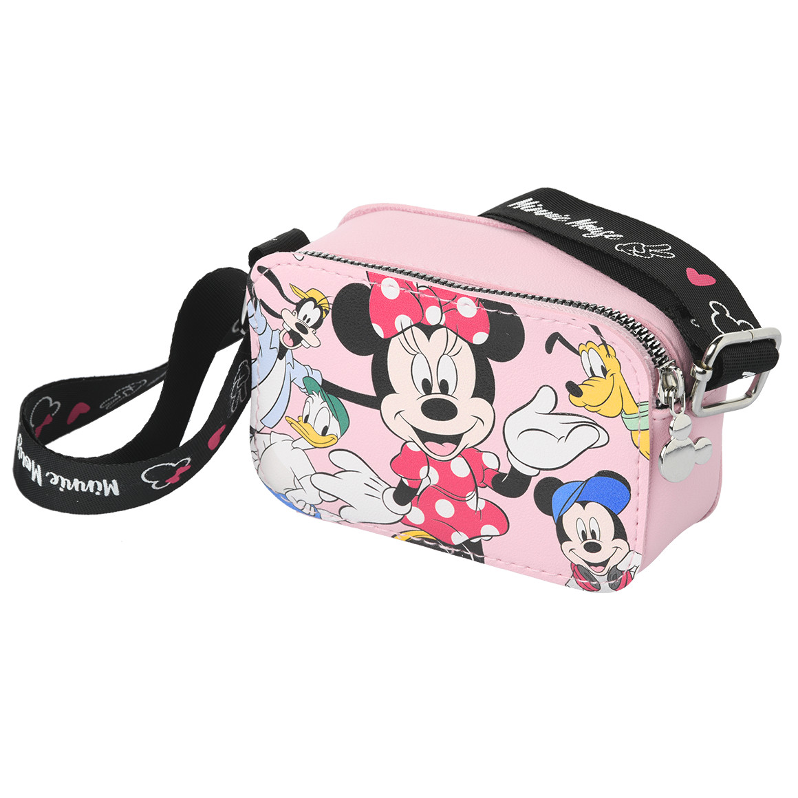 Topolino Minnie Maus Tasche mit Reißverschluss rosa