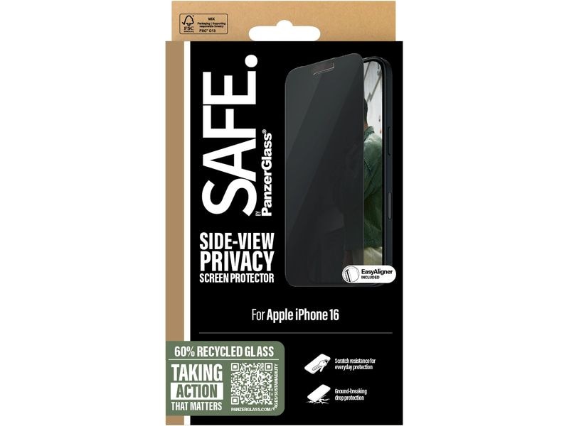 SAFE. Displayschutz Ultra Wide Fit Privacy iPhone 15/iPhone Display-Schutzfolie für das Apple iPhone 15/iPhone 16