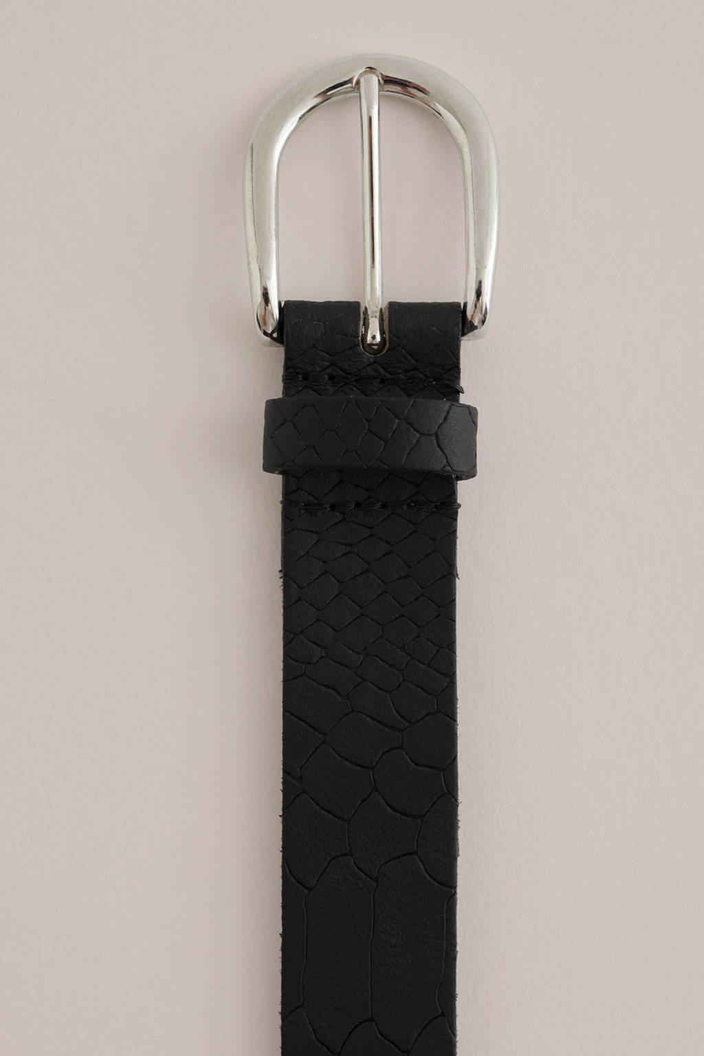 WE Fashion leren riem zwart