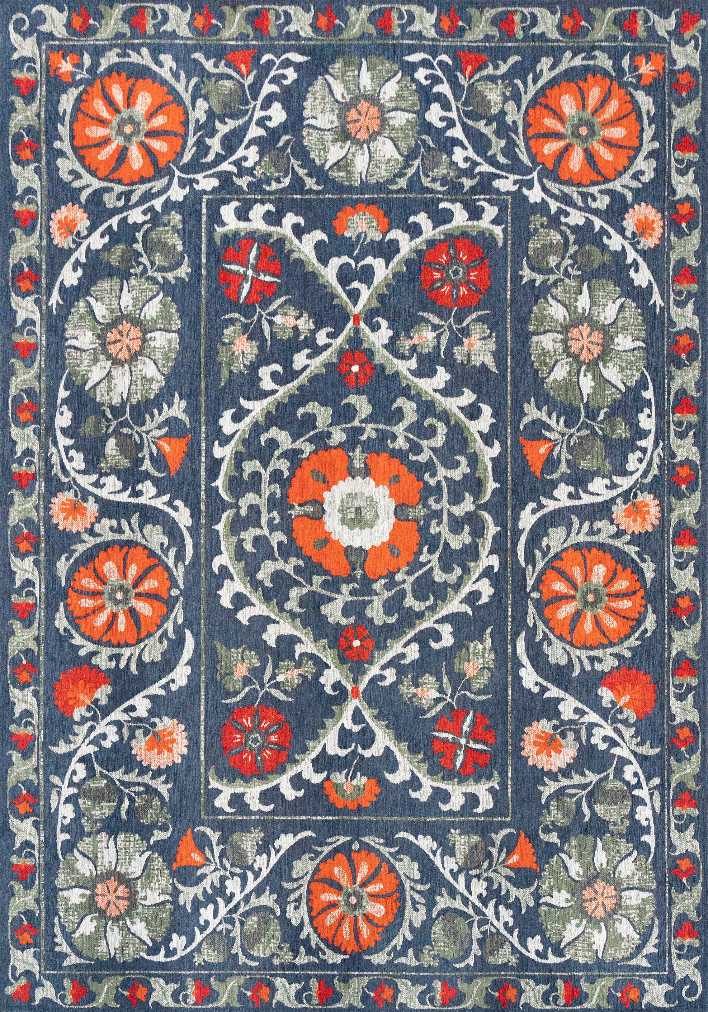 Vloerkleed Nordic 9730 Antiquarian Suzani  | Louis de Poortere