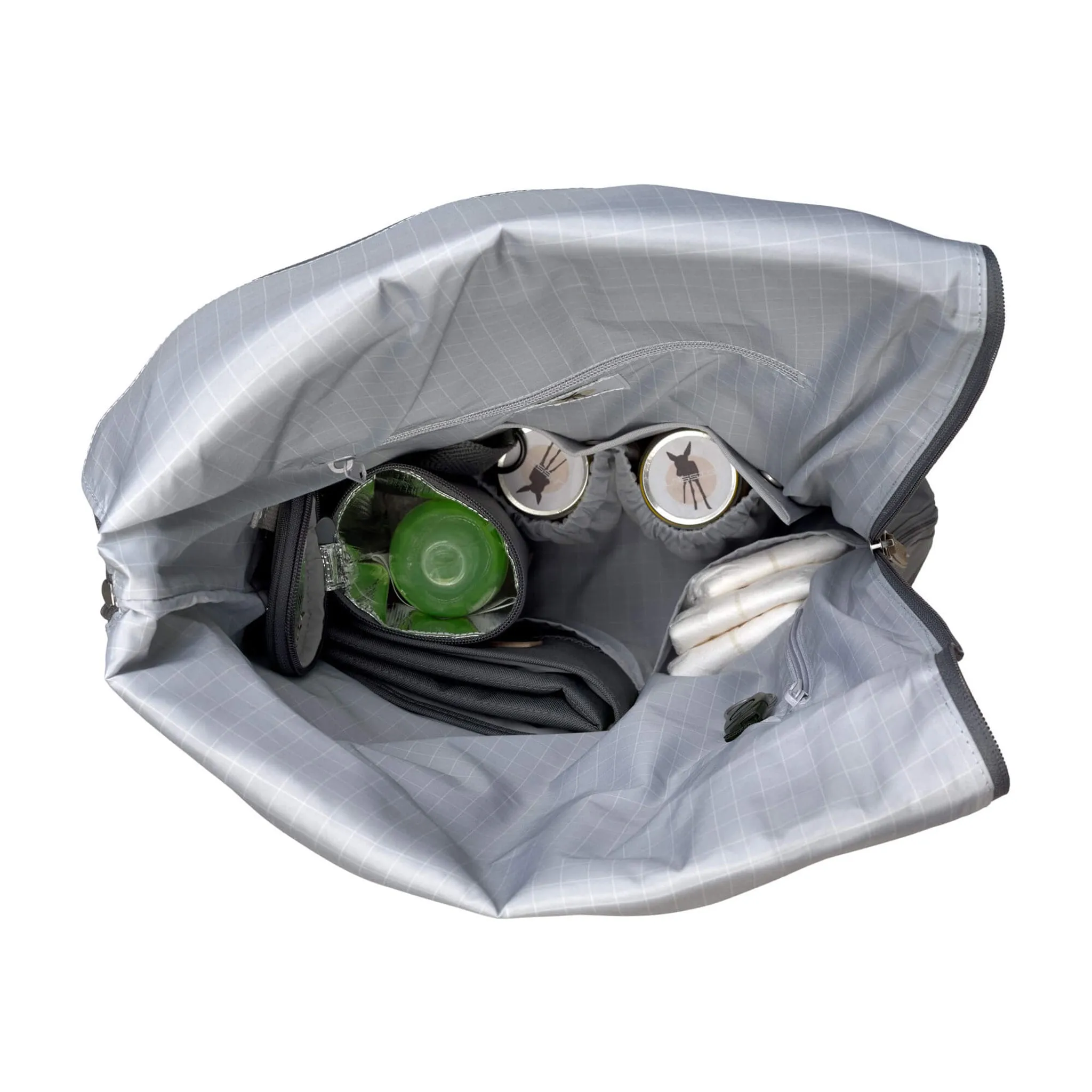 Lassig Sac à Couches Rolltop - Anthracite