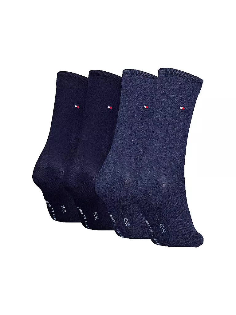 TOMMY HILFIGER Socken 4er Pkg. Jeans/Blue  blau