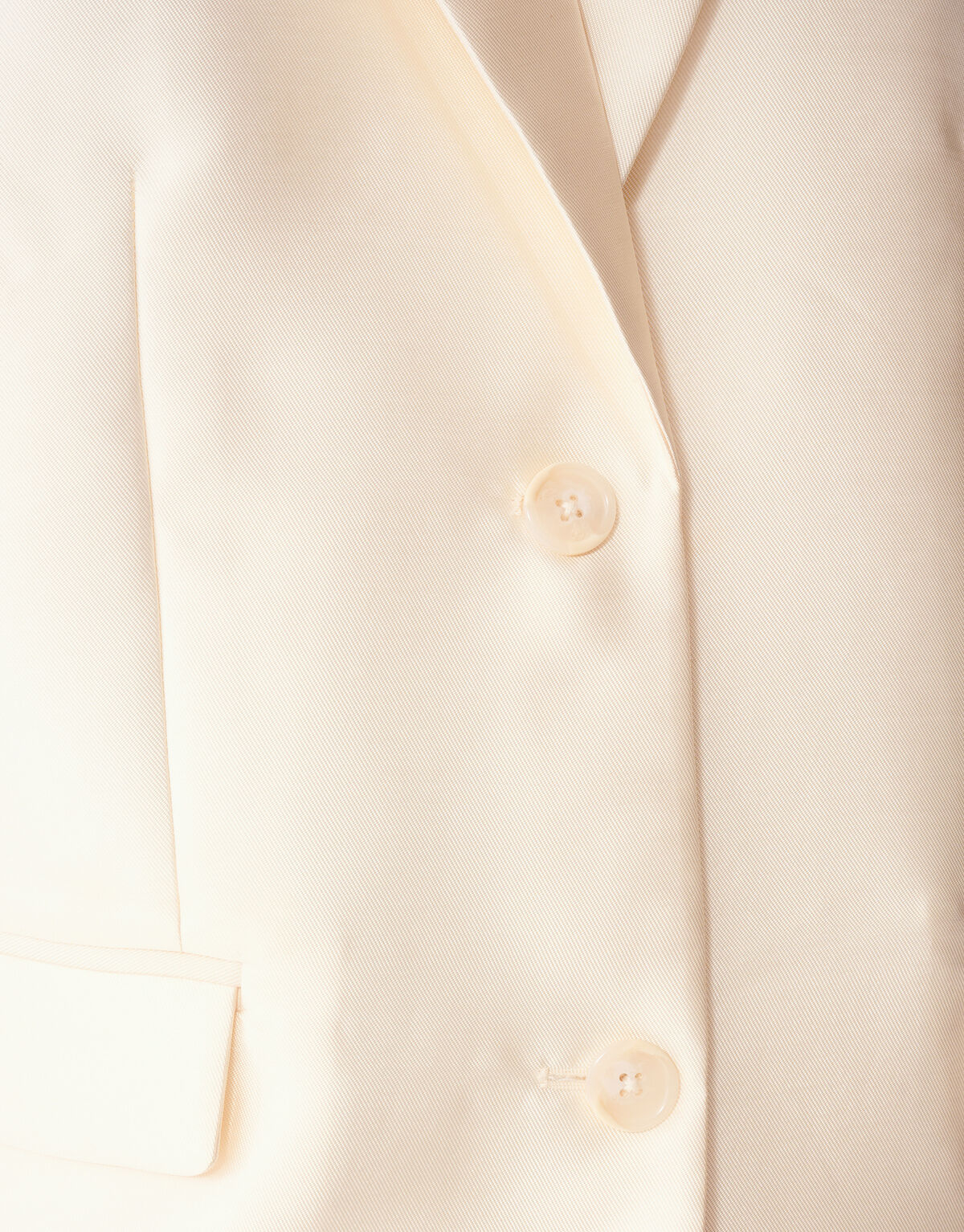 Oversized Sleeveless Blazer Gebroken Wit