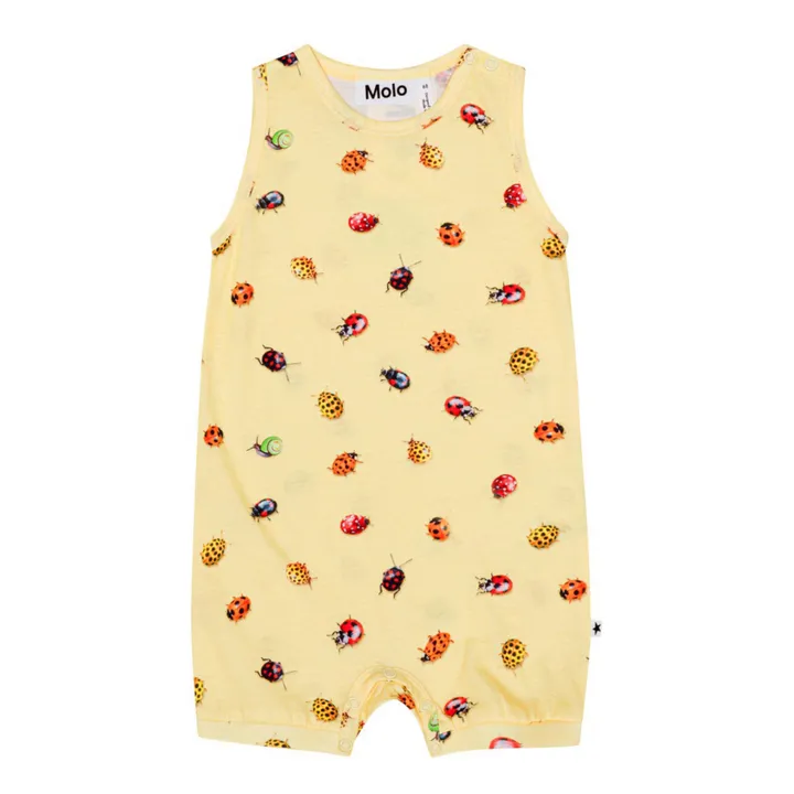 Molo Barboteuse Fu Coccinelle Coton Bio | Jaune