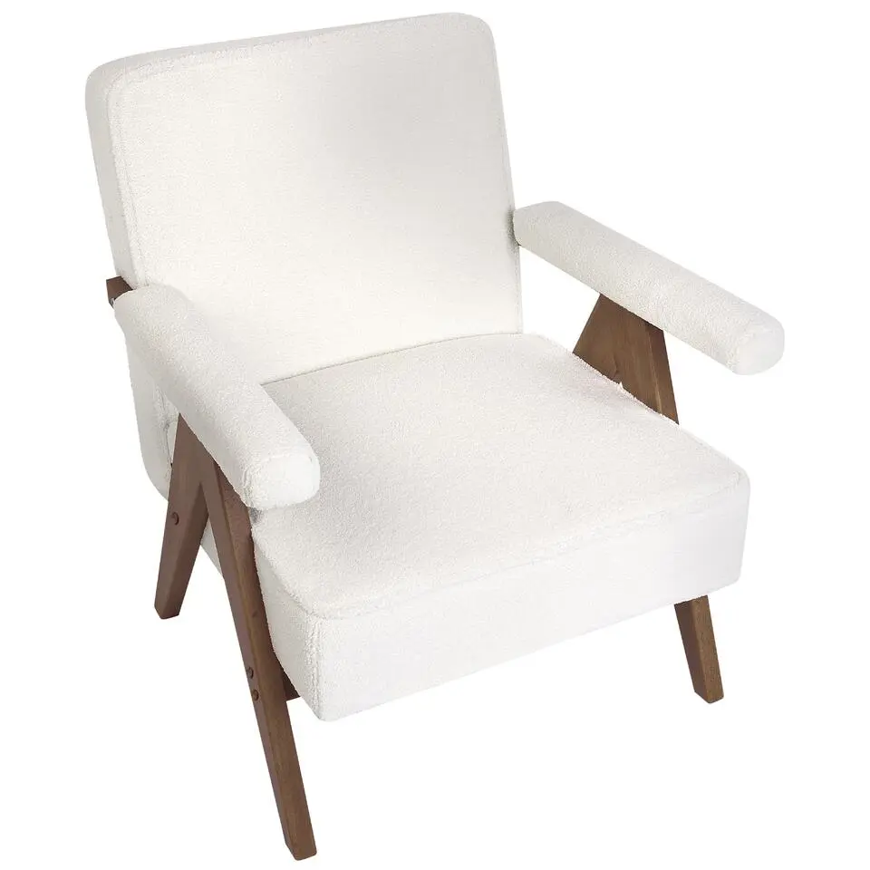 EVJE - Fauteuil - Wit - Bouclé