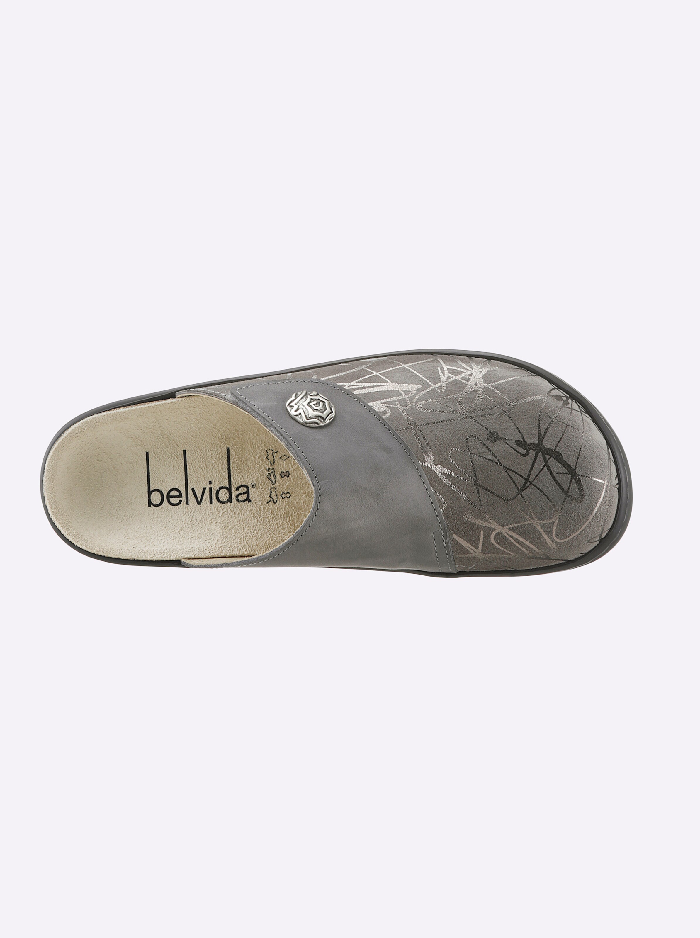 Belvida Pantolette in hellgrau