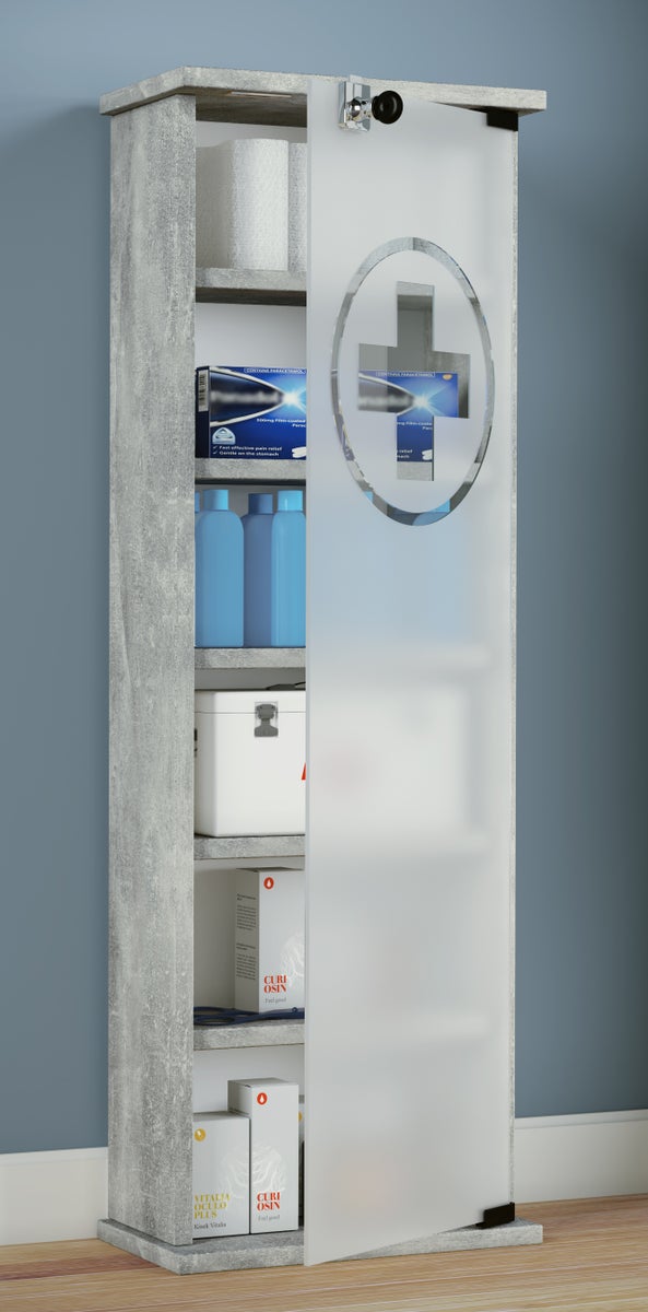 Medicijnkastje, medicijnkastje, Gusal betonlook