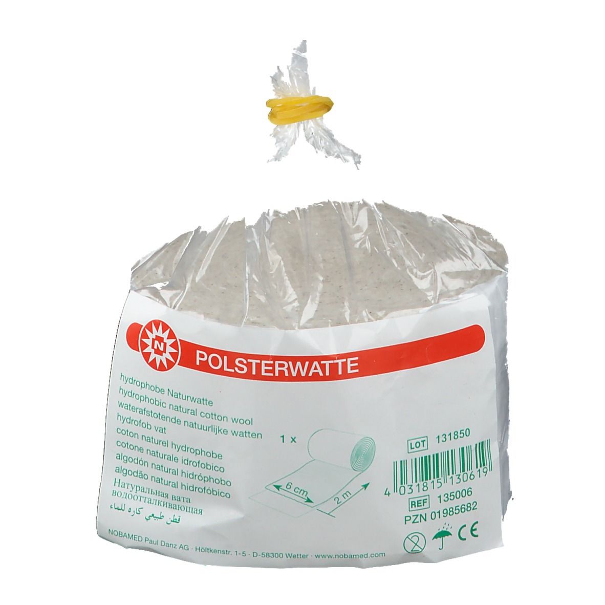 Nobamed® Polsterwatte gerollt 6 cm x 2 m