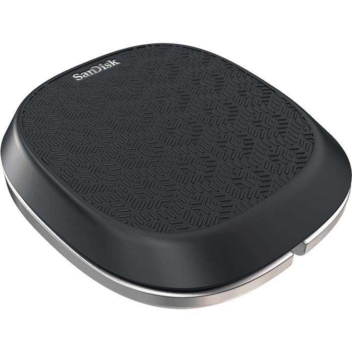 SanDisk iXpand Base Smartphone, Tablette Noir, Argent CC Charge rapide Intérieure