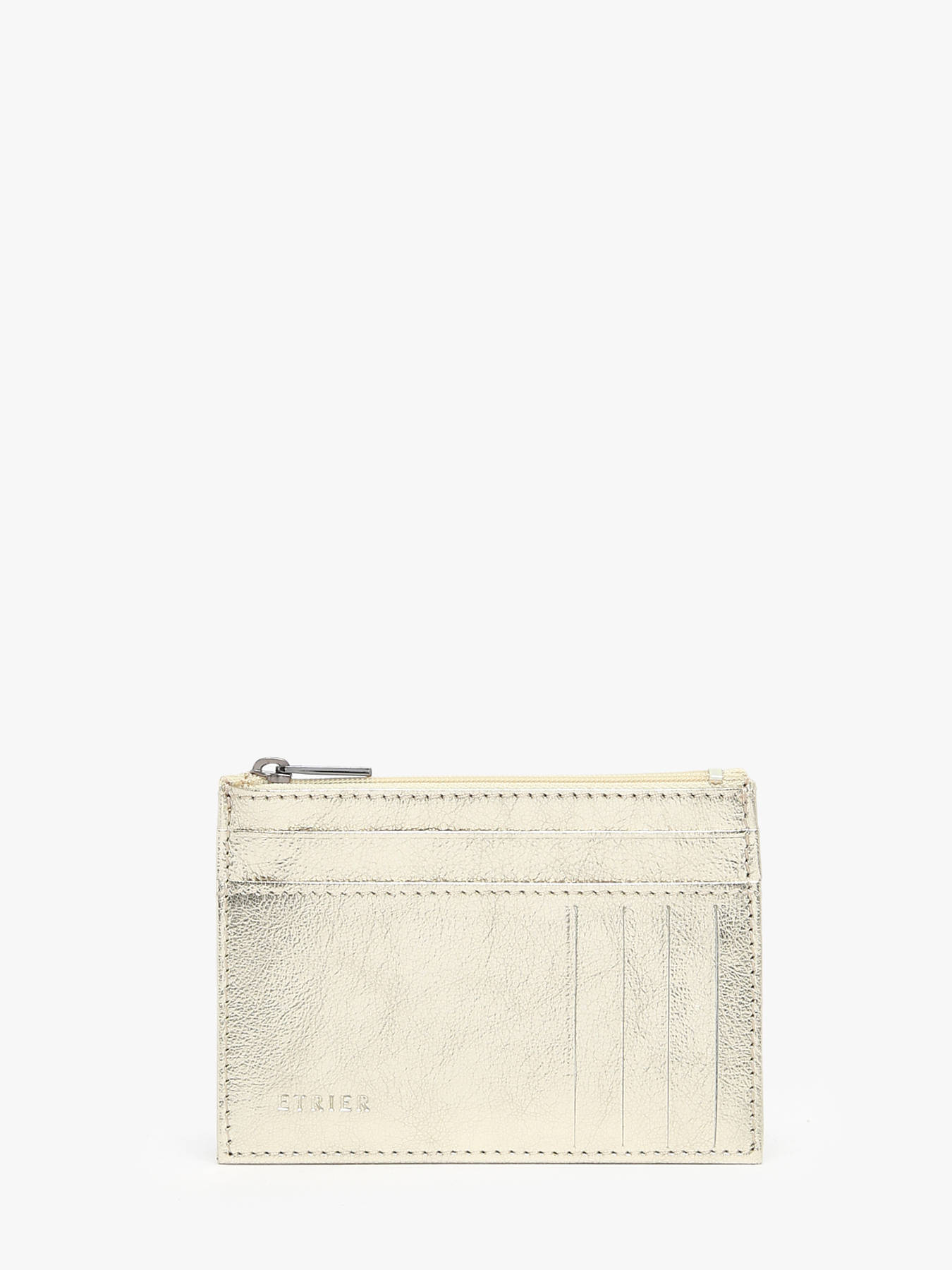Porte-cartes porte-monnaie Etincelle irise cuir ETRIER