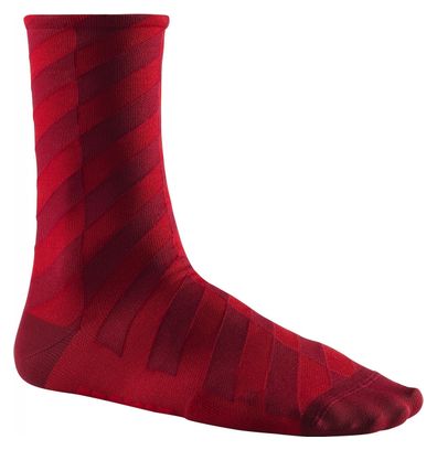 Chaussettes Mi-Hautes Mavic Graphic Mosaic Cabarnet / Rouge