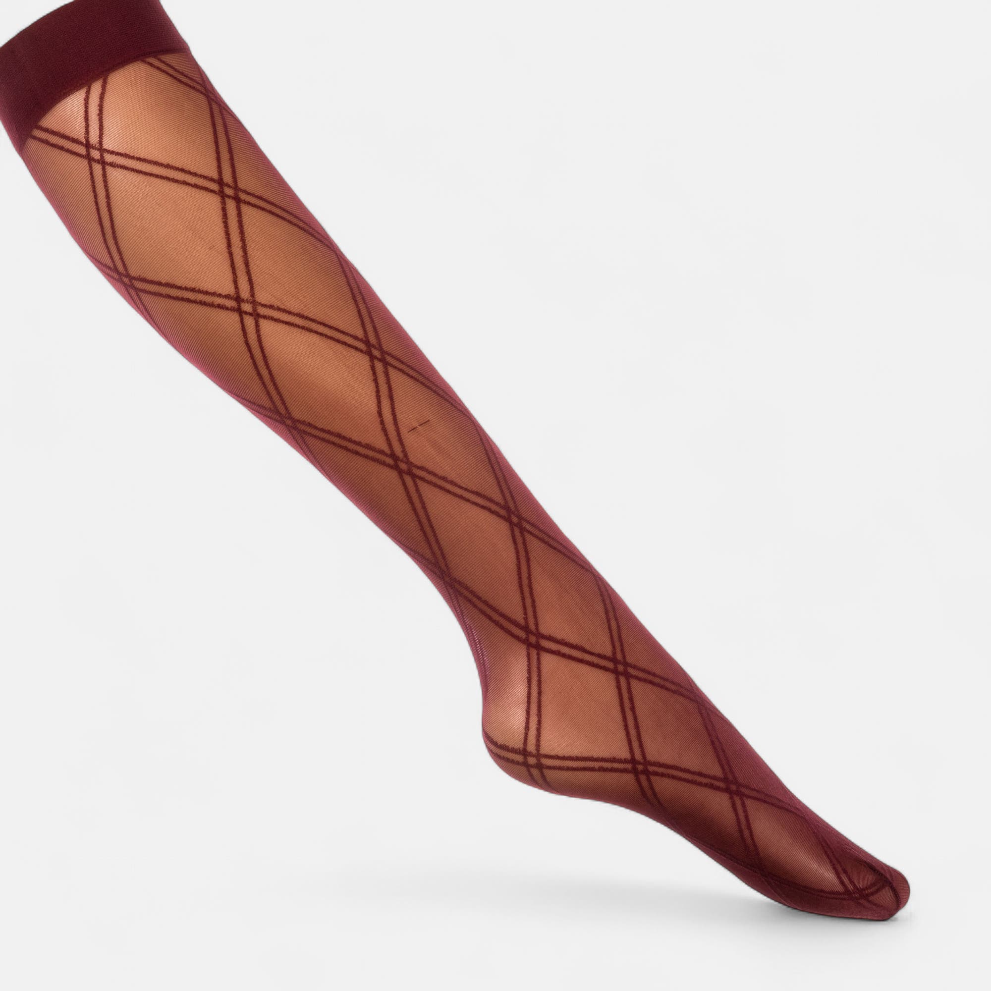 Collants/mi-bas Femme bordeaux