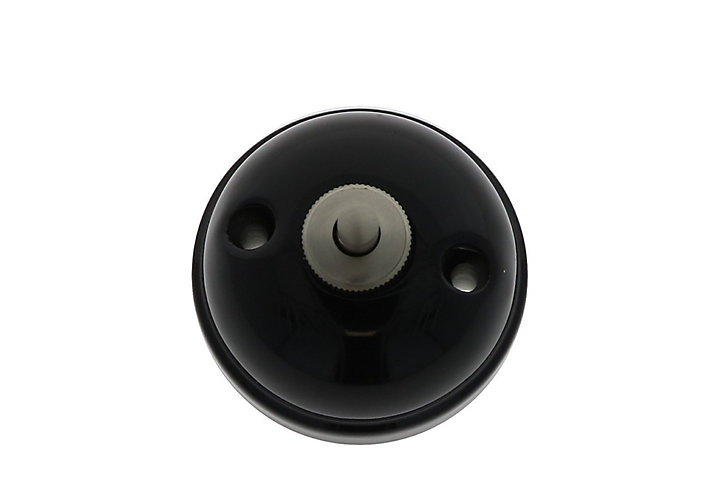 Bouton poussoir en saillie Fontini Garby Porcelaine noire
