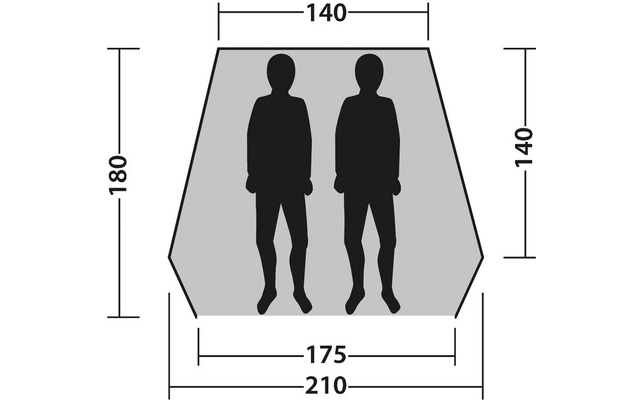 Outwell Beach Shelter Compton 2 Strandzelt für 2 Personen