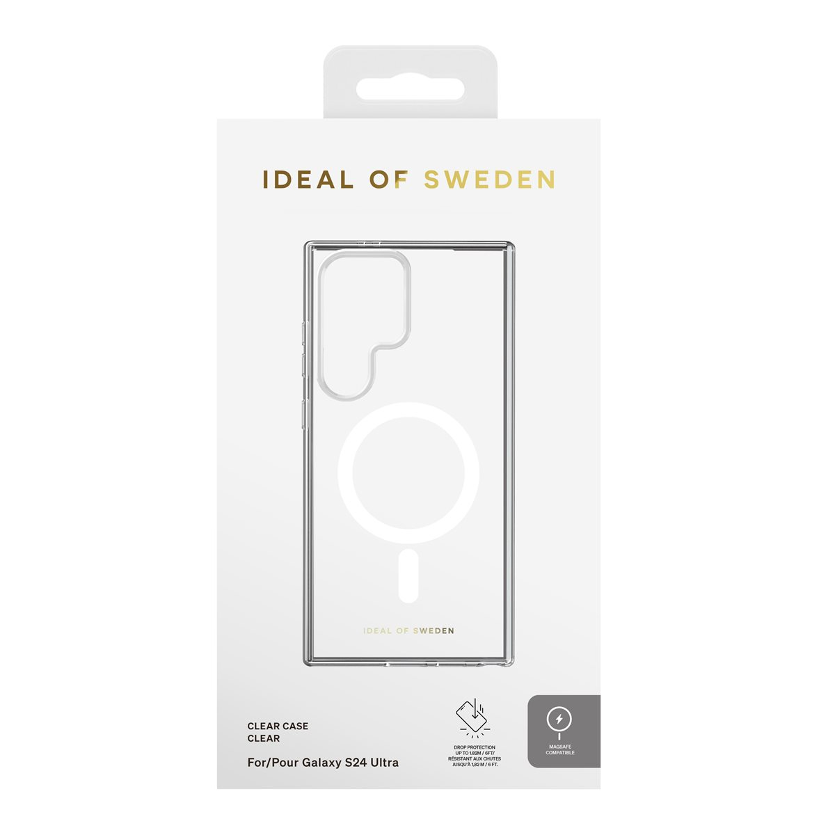 Samsung Galaxy S24 Ultra Hardcase Hülle Clear Case Recycled MagSafe-Modul (IDCLCMS-S24U-471) - Transparent