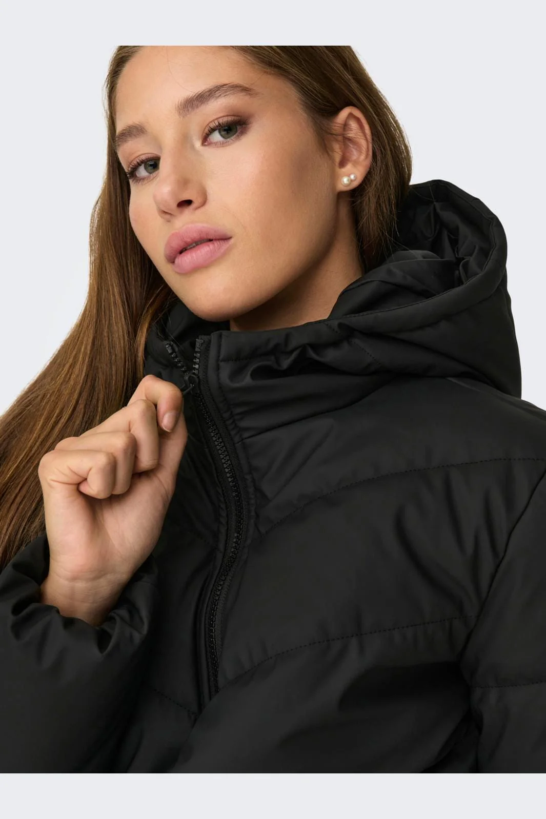 JDY Jdyarnhem Water Short Puffa 4089199 black