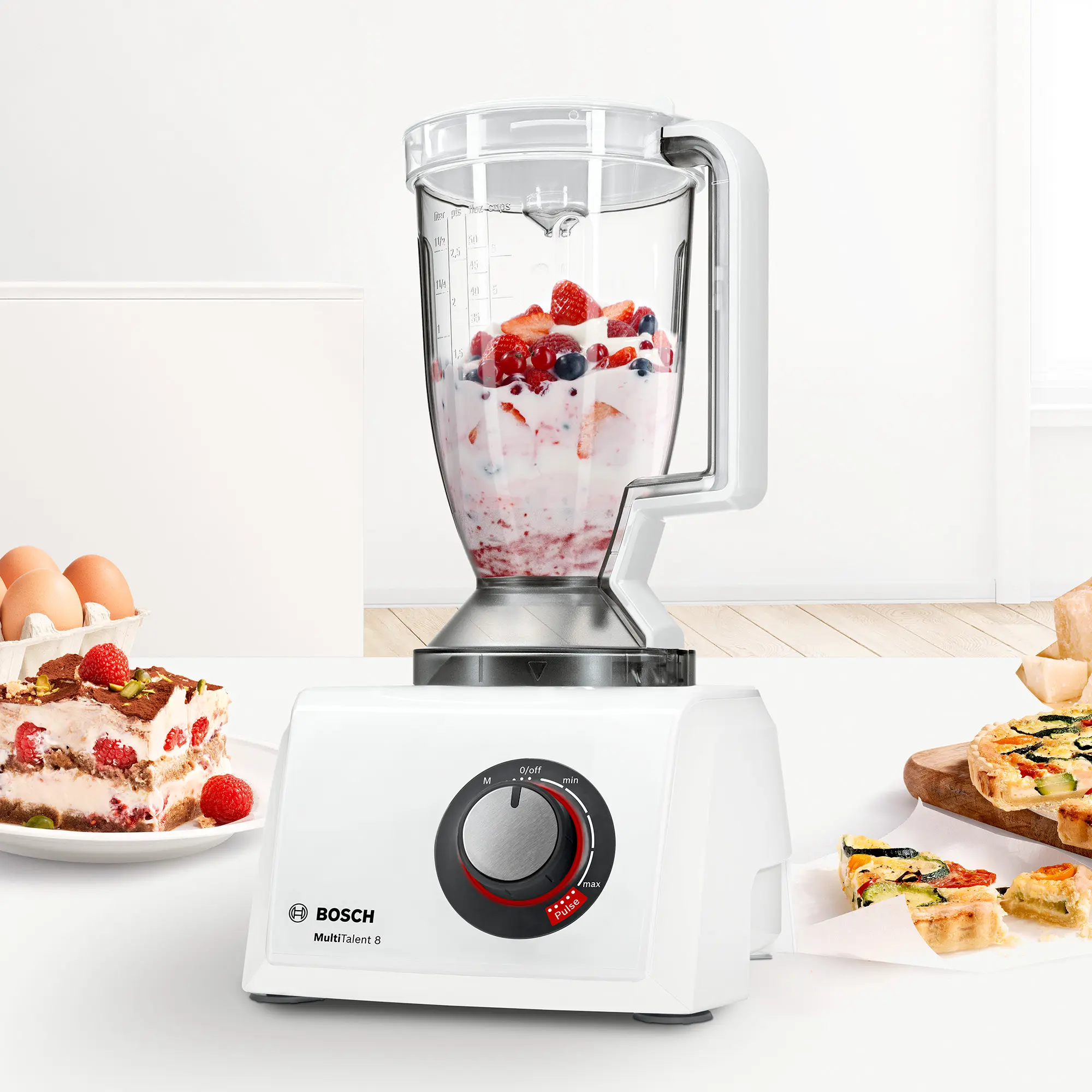 Food processor MultiTalent 8 1100 W Wit, Wit MC812W620