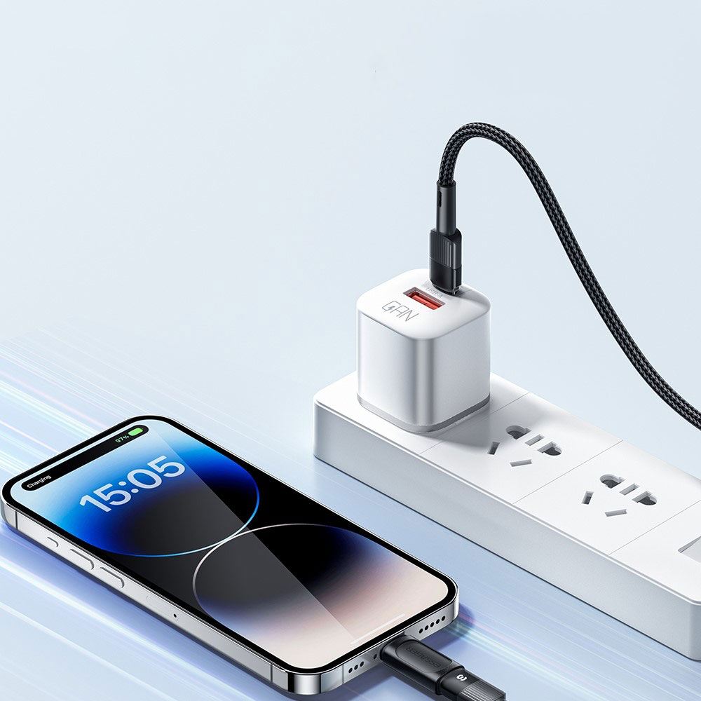 USB C auf Lightning Adapter Konverter (480Mbit/s) - Schwarz