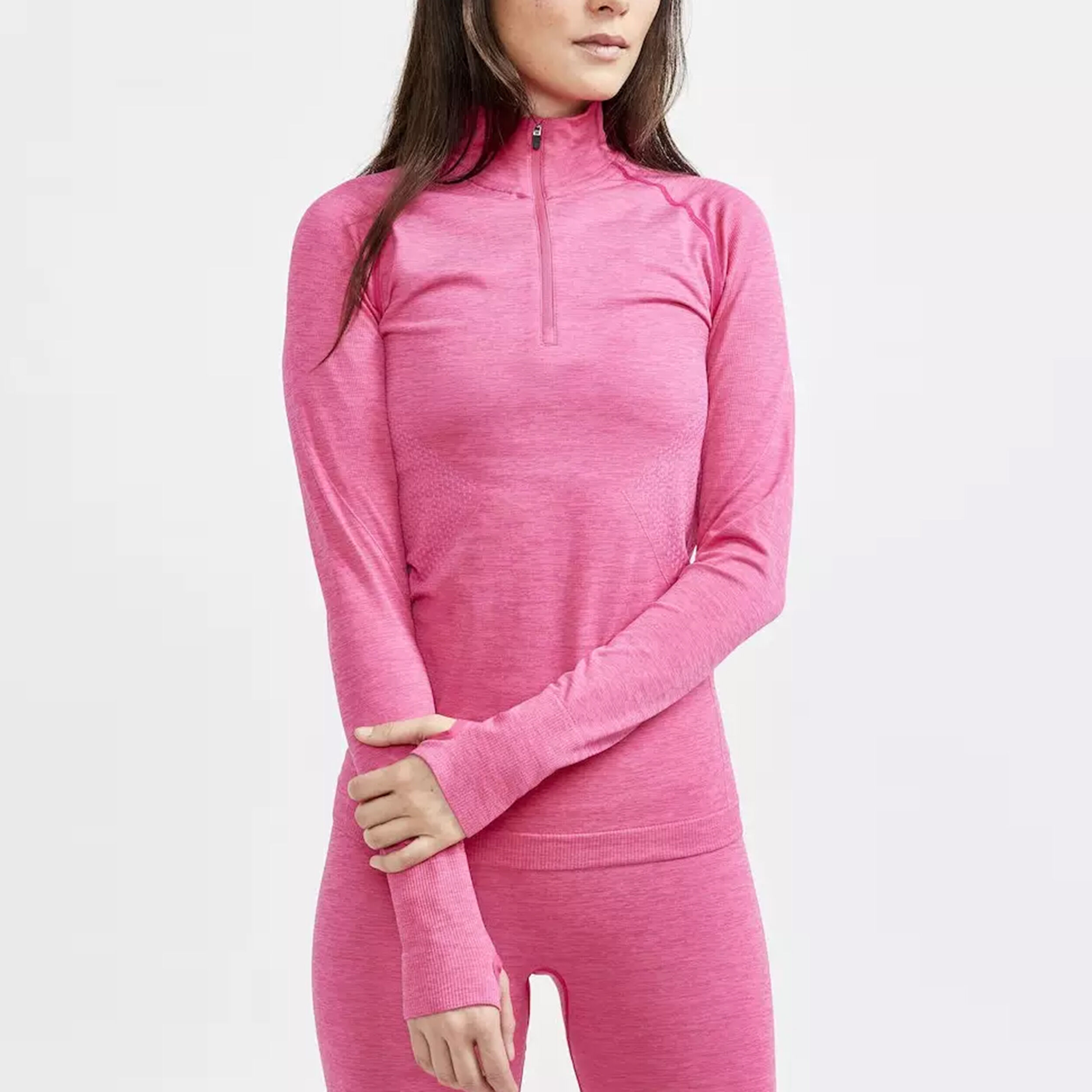 Craft Core Dry Active Comfort Half-Zip Haut Manches Longues Femmes - Bleu Foncé