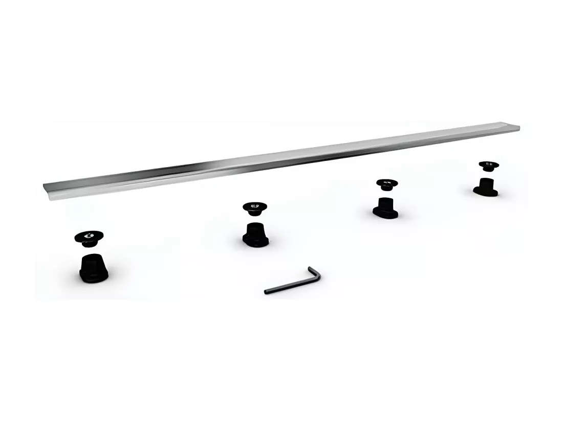WEDI Barrette de finition à carreler pour évacuation linéaire 80 cm inox brossé Fundo