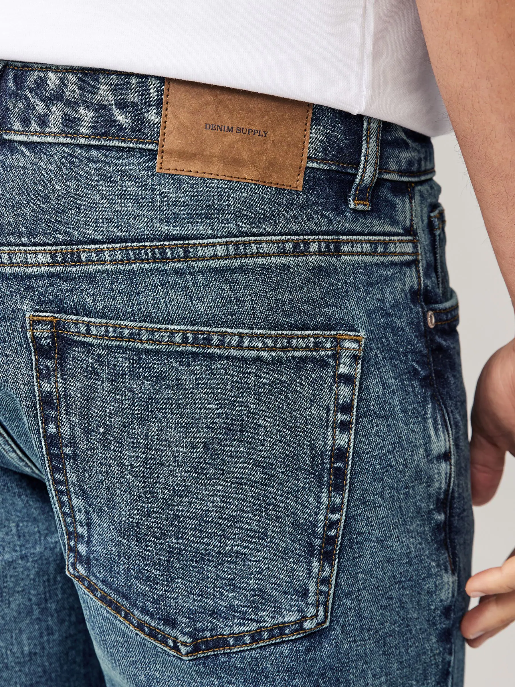 Blauw - Slim Fit - Vintage wash denim jeans